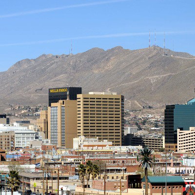 El Paso, Texas skyline and Franklin Mountains
